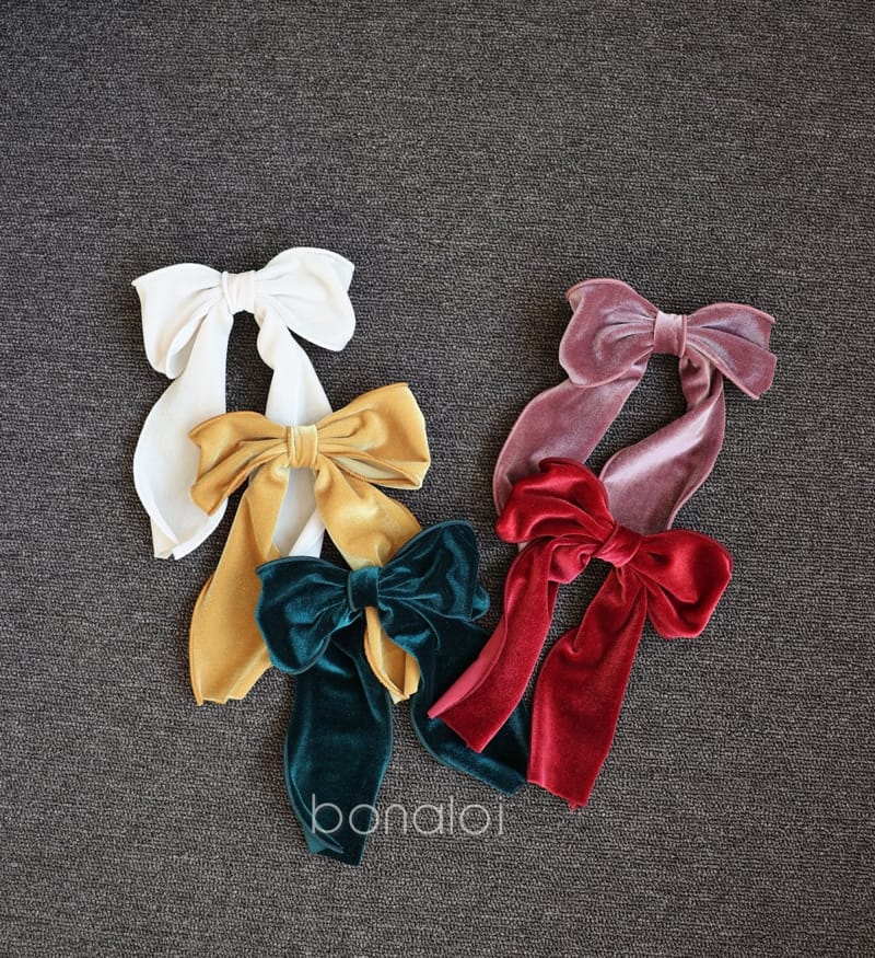 BONALOI - Korean Children Fashion - #Kfashion4kids - Veloure Tail Hair Pin  - 7