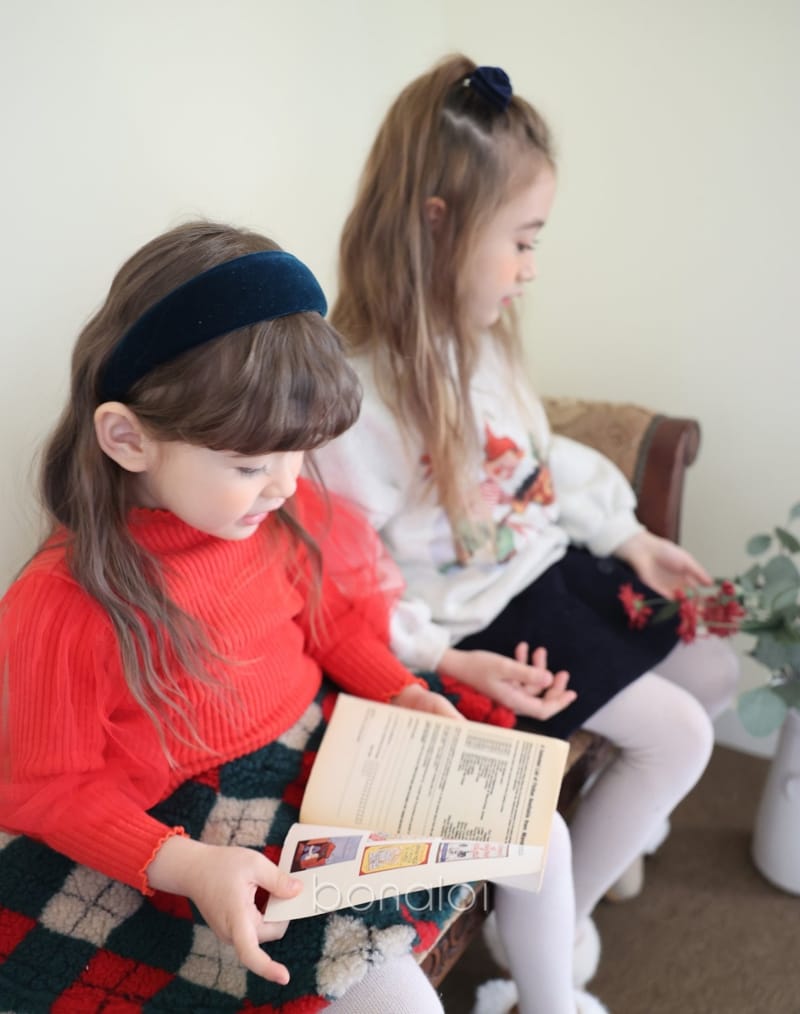 BONALOI - Korean Children Fashion - #Kfashion4kids - Velvet Long Hair Pin - 2