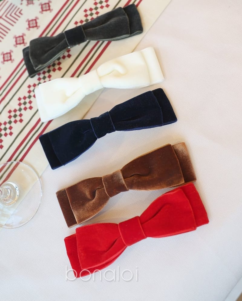 BONALOI - Korean Children Fashion - #Kfashion4kids - Velvet Long Hair Pin - 5