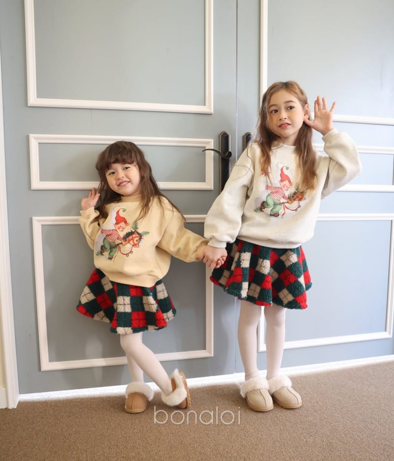 BONALOI - Korean Children Fashion - #Kfashion4kids - Tong Tong Check Skirt - 10
