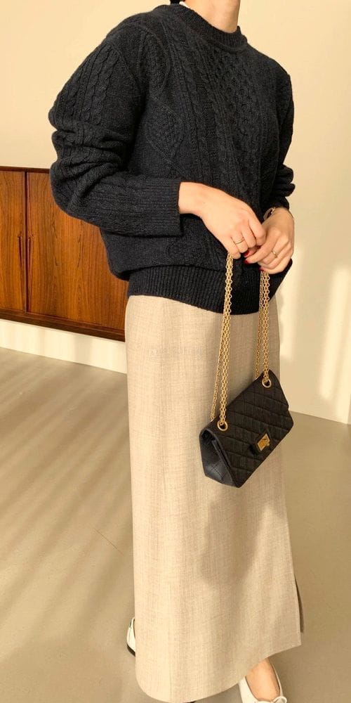 BOWEN - Korean Children Fashion - #Kfashion4kids - Whole Gament Cable Knit - 3