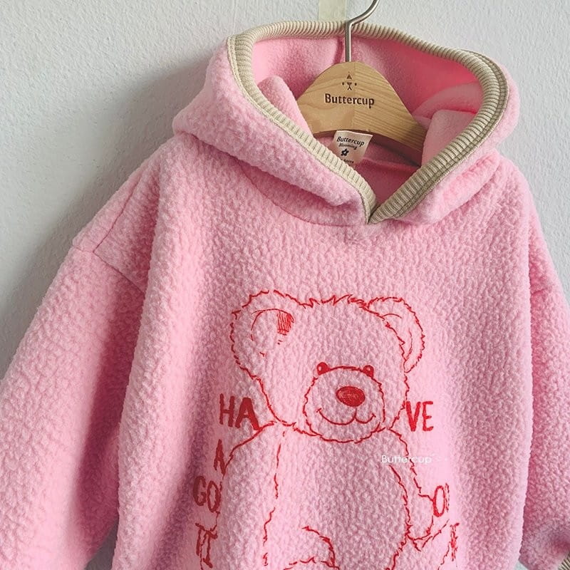 BUTTERCUP - Korean Children Fashion - #Kfashion4kids - Big Bear Hoody - 4