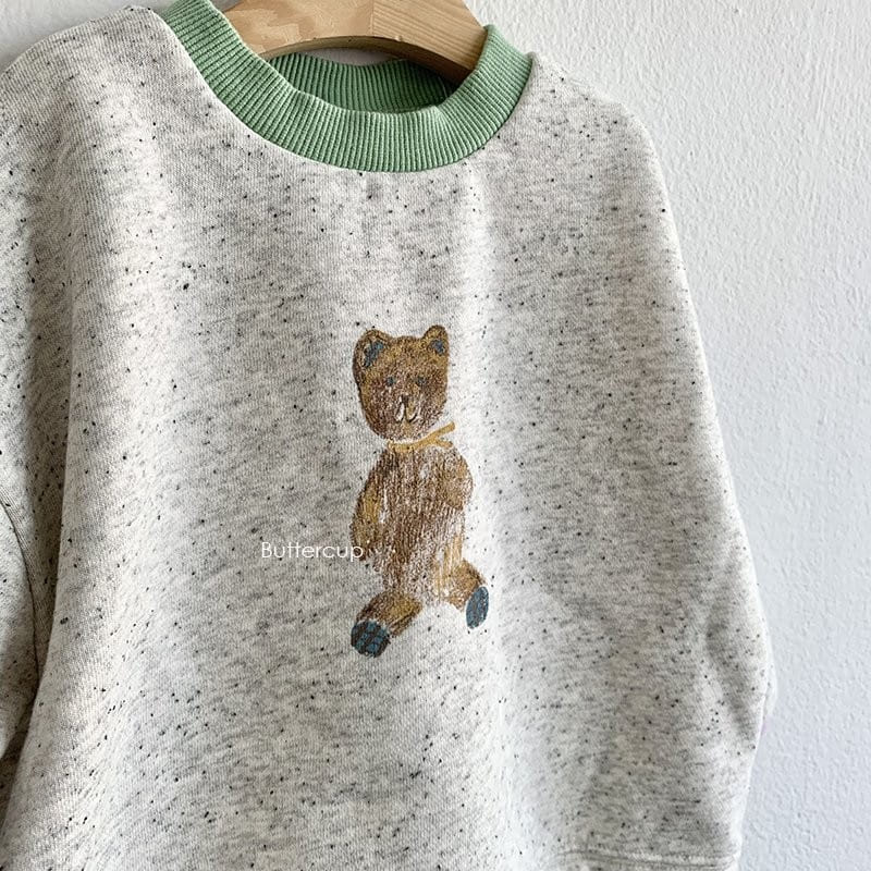 BUTTERCUP - Korean Children Fashion - #Kfashion4kids - Sketch Bear Sweatshirt - 2