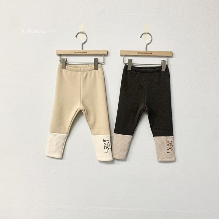 BUTTERCUP - Korean Children Fashion - #Kfashion4kids - Love You Leggings - 6