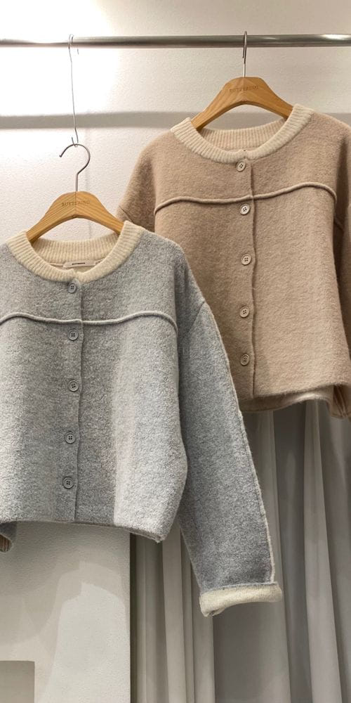 BUTTERING - Korean Children Fashion - #Kfashion4kids - Twice Color Cardigan