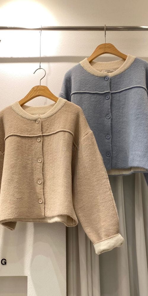 BUTTERING - Korean Children Fashion - #Kfashion4kids - Twice Color Cardigan - 2
