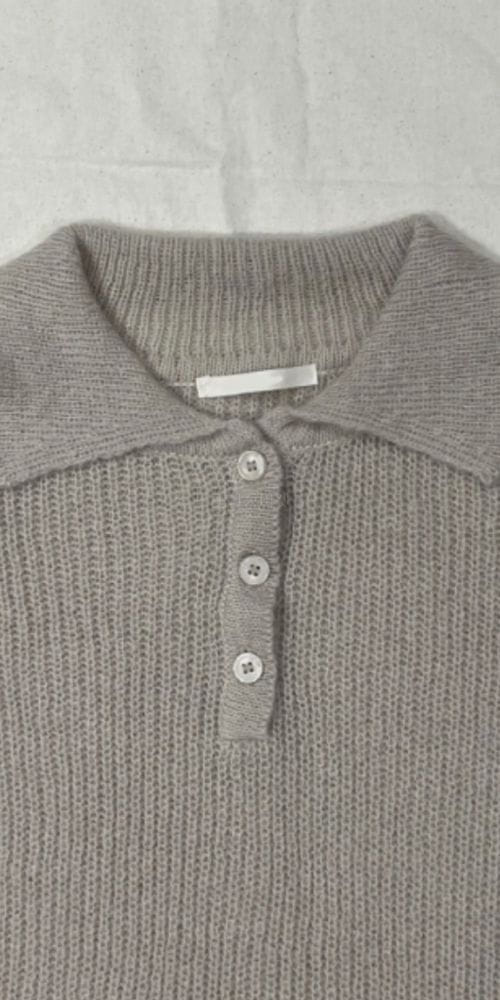 BUTTERING - Korean Children Fashion - #Kfashion4kids - Kid Collar Knit Tee - 3