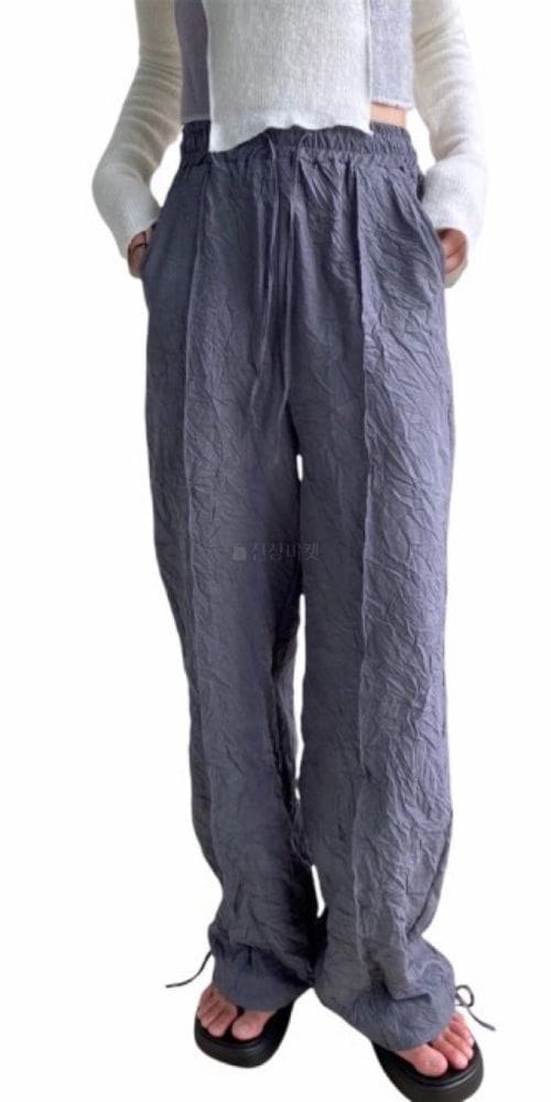 CHARLOTTE - Korean Children Fashion - #Kfashion4kids - Wrinkle Jogger Pants - 2