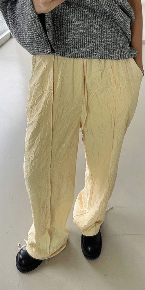 CHARLOTTE - Korean Children Fashion - #Kfashion4kids - Wrinkle Jogger Pants - 3