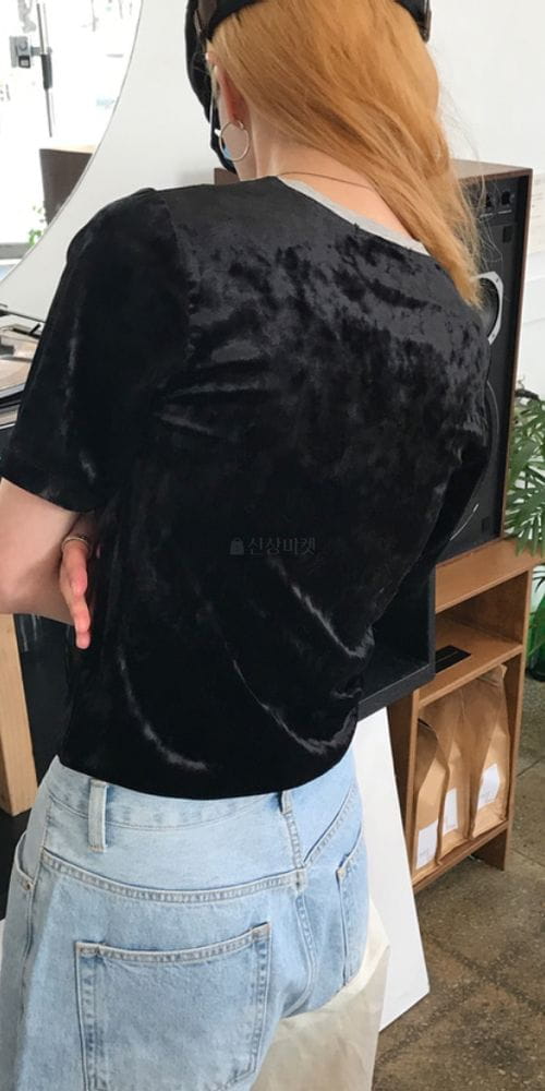 CHARLOTTE - Korean Children Fashion - #Kfashion4kids - Up Velvet Tee