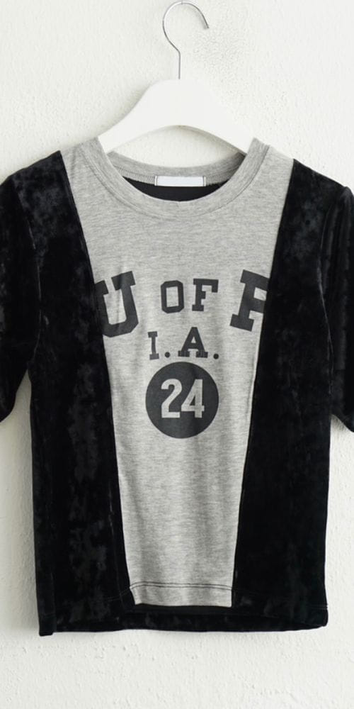 CHARLOTTE - Korean Children Fashion - #Kfashion4kids - Up Velvet Tee - 2
