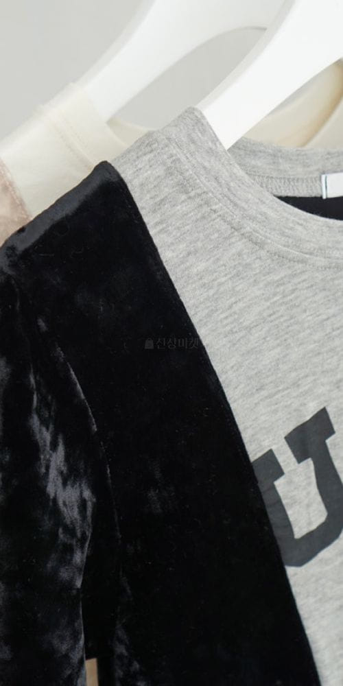 CHARLOTTE - Korean Children Fashion - #Kfashion4kids - Up Velvet Tee - 4