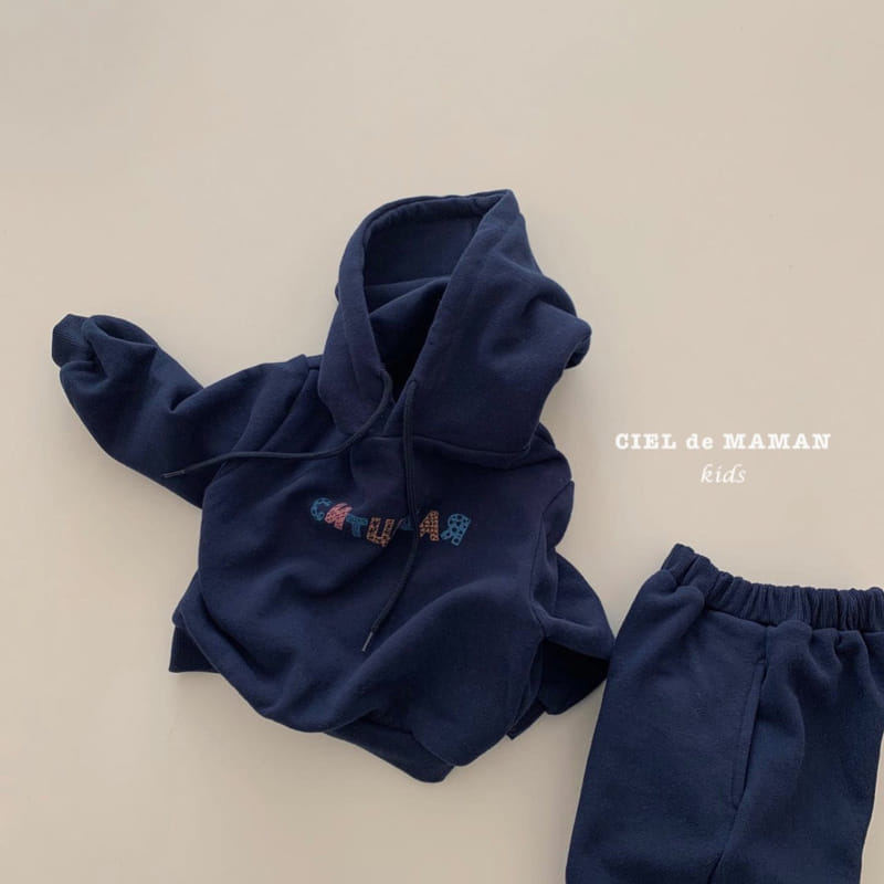 CIEL DE MAMAN - Korean Children Fashion - #Kfashion4kids - Fleece Hoody Top Bottom Set - 5