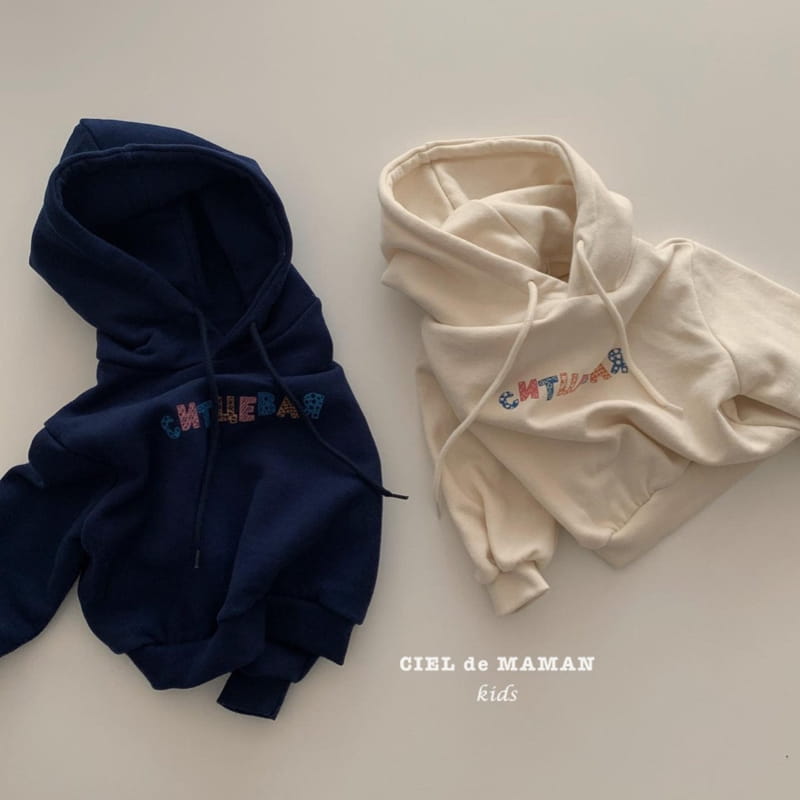 CIEL DE MAMAN - Korean Children Fashion - #Kfashion4kids - Fleece Hoody Top Bottom Set - 8