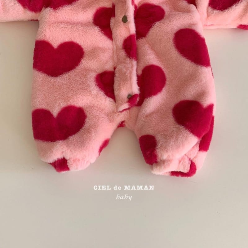 CIEL DE MAMAN - Korean Children Fashion - #Kfashion4kids - Love Love Fluffy Jacket - 6