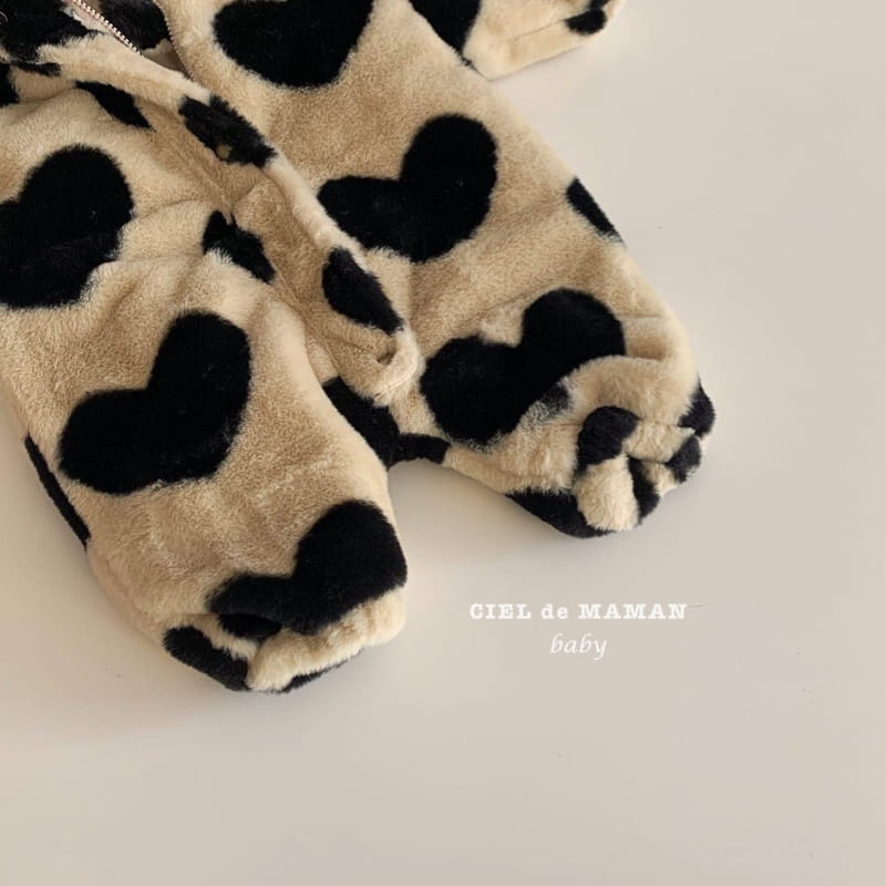 CIEL DE MAMAN - Korean Children Fashion - #Kfashion4kids - Love Love Fluffy Jacket - 8