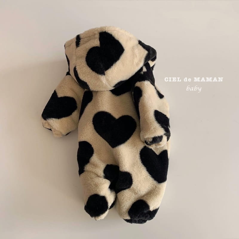 CIEL DE MAMAN - Korean Children Fashion - #Kfashion4kids - Love Love Fluffy Jacket - 9