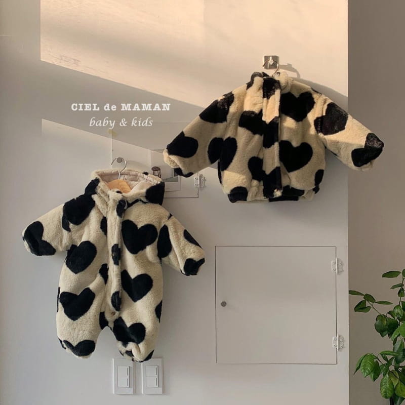 CIEL DE MAMAN - Korean Children Fashion - #Kfashion4kids - Love Love Warm Bodysuit