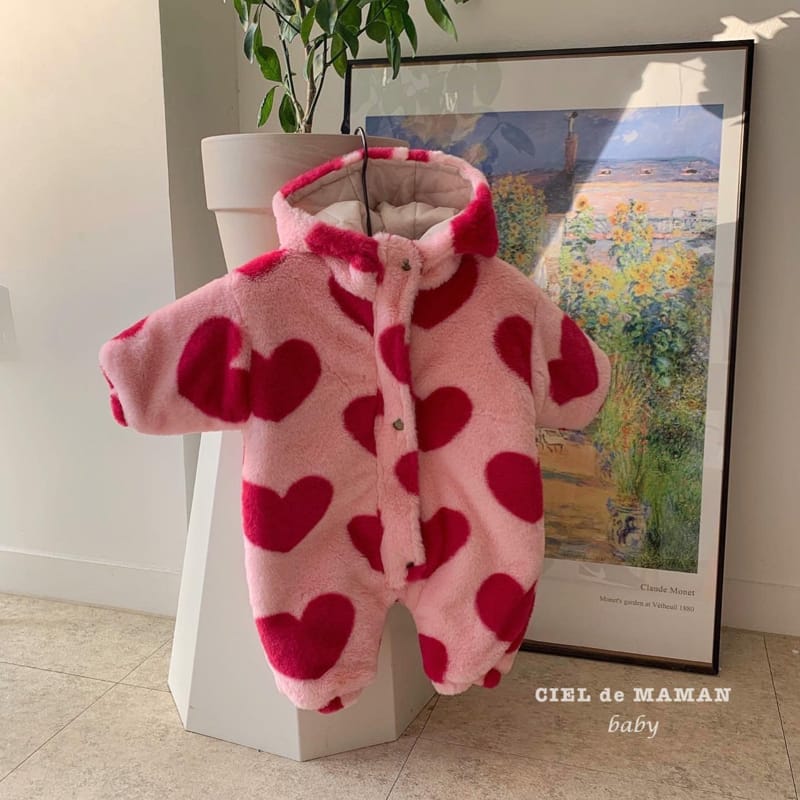 CIEL DE MAMAN - Korean Children Fashion - #Kfashion4kids - Love Love Warm Bodysuit - 4