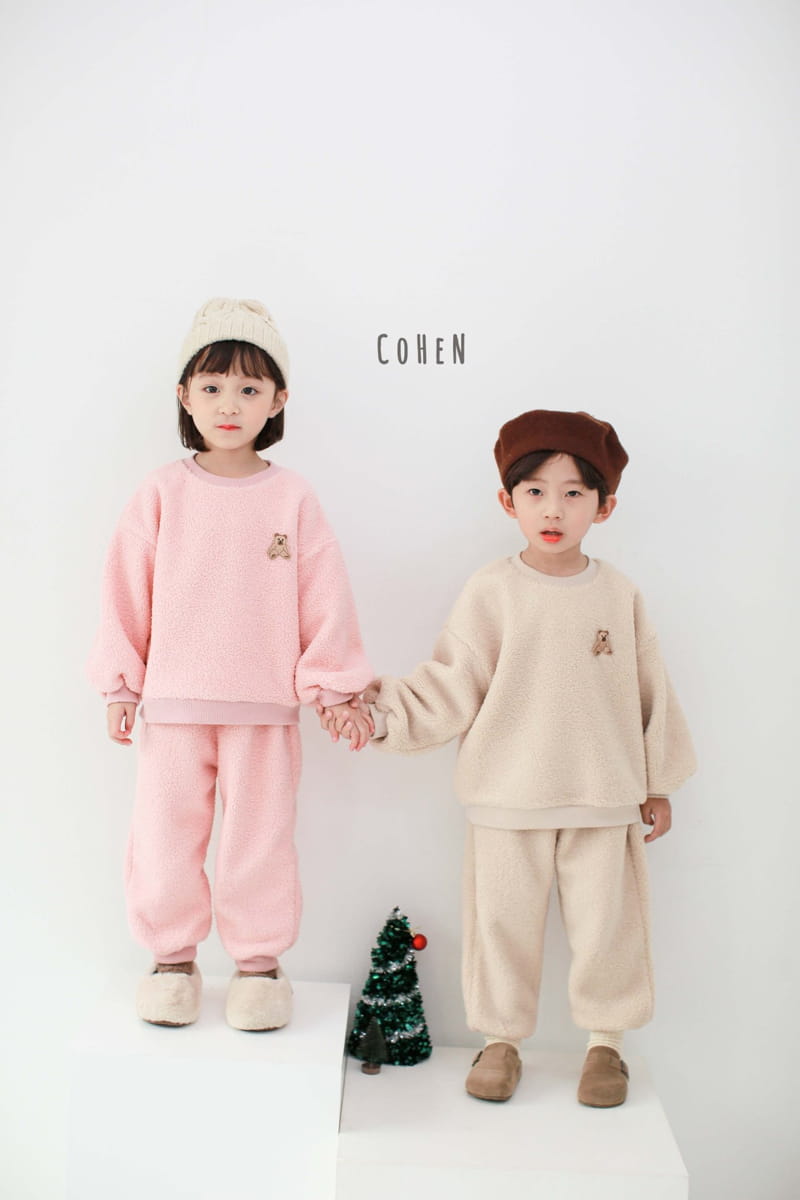 COHEN - Korean Children Fashion - #Kfashion4kids - Bear Top Bottom Set