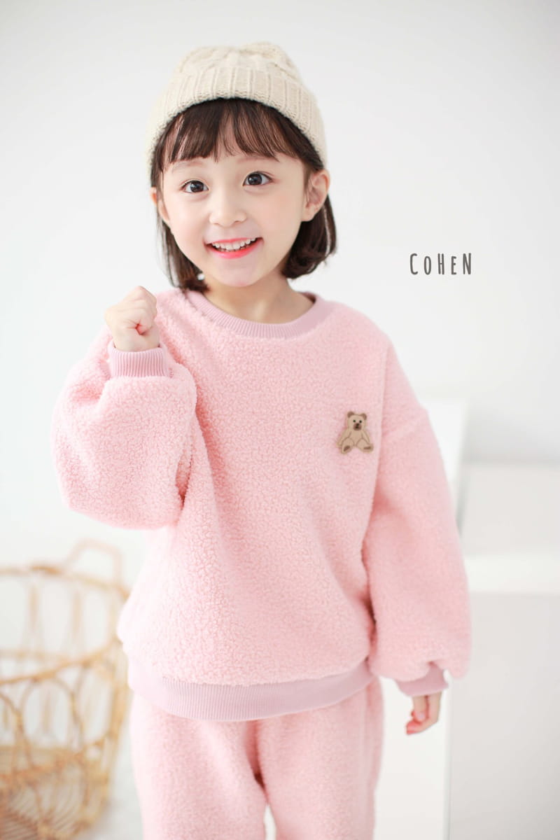 COHEN - Korean Children Fashion - #Kfashion4kids - Bear Top Bottom Set - 10