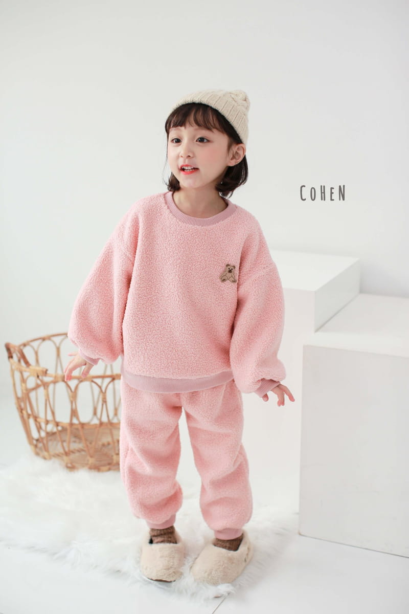 COHEN - Korean Children Fashion - #Kfashion4kids - Bear Top Bottom Set - 12