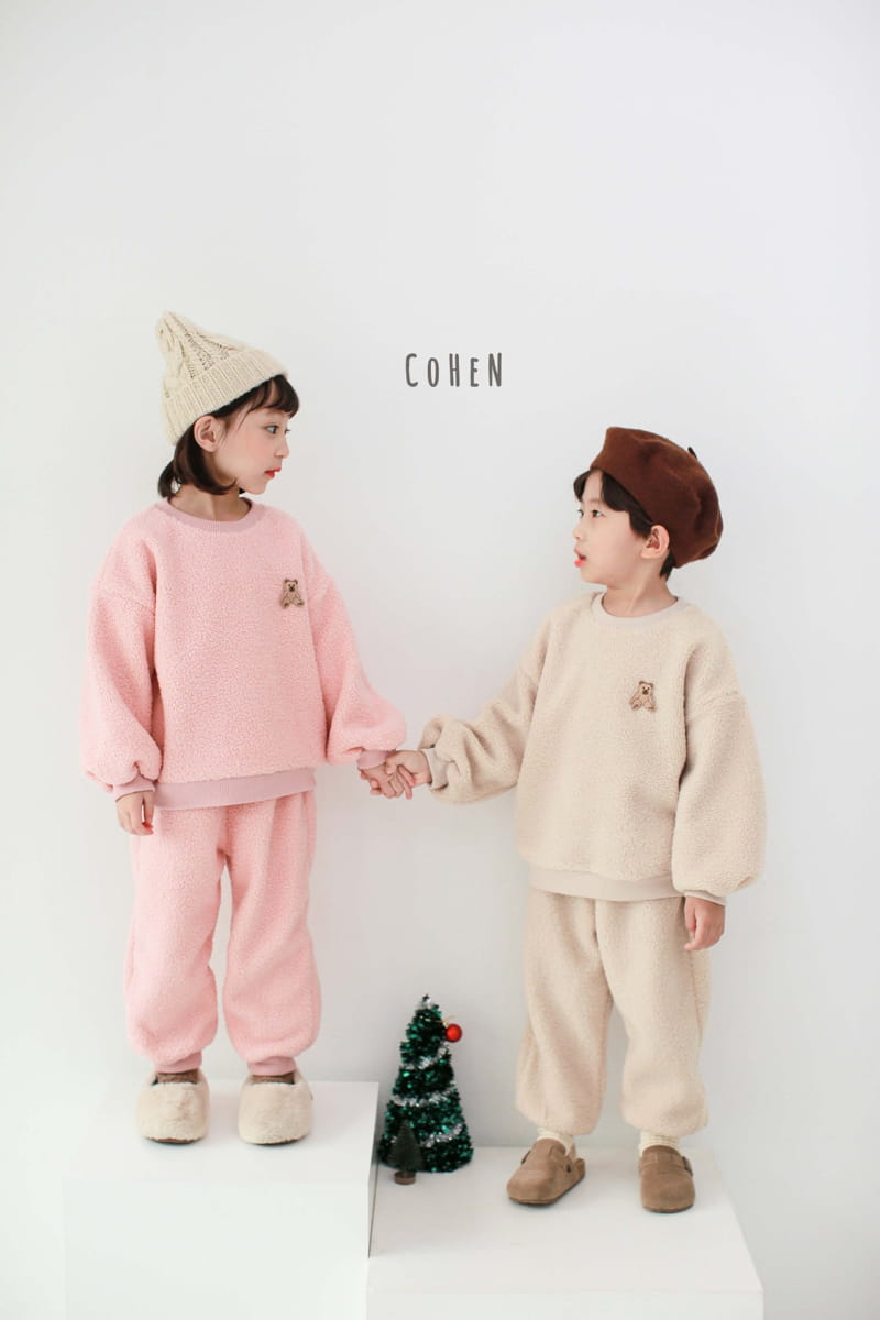 COHEN - Korean Children Fashion - #Kfashion4kids - Bear Top Bottom Set - 3
