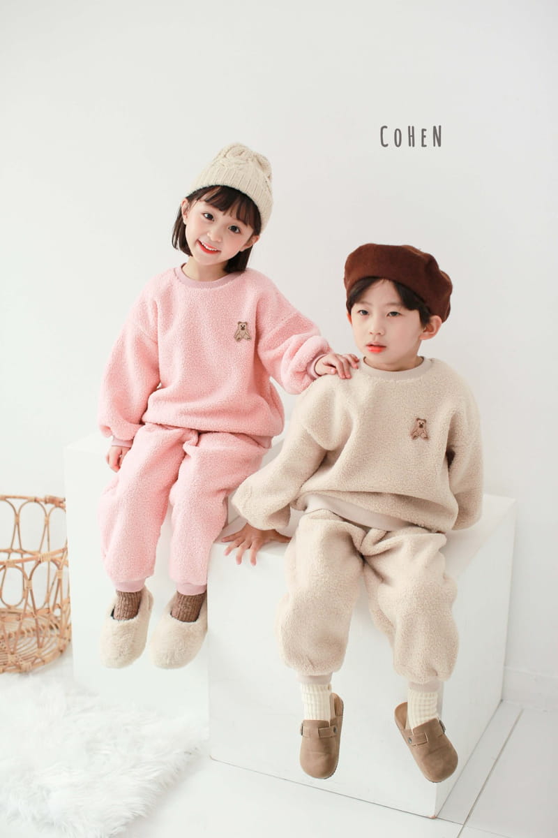 COHEN - Korean Children Fashion - #Kfashion4kids - Bear Top Bottom Set - 4