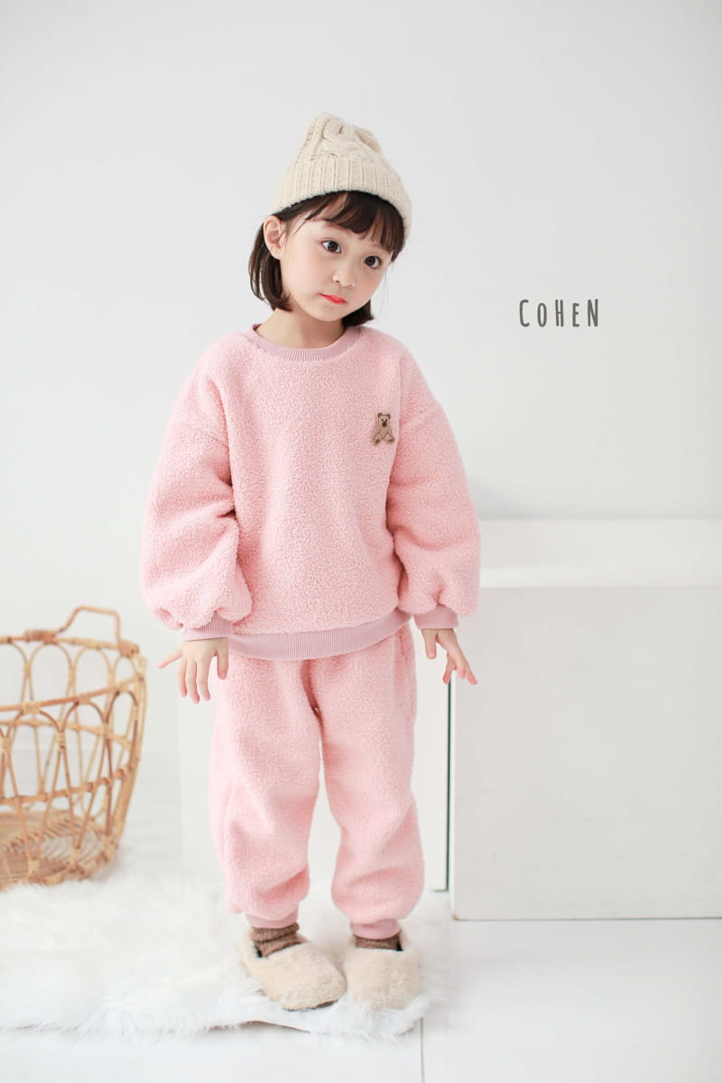 COHEN - Korean Children Fashion - #Kfashion4kids - Bear Top Bottom Set - 5