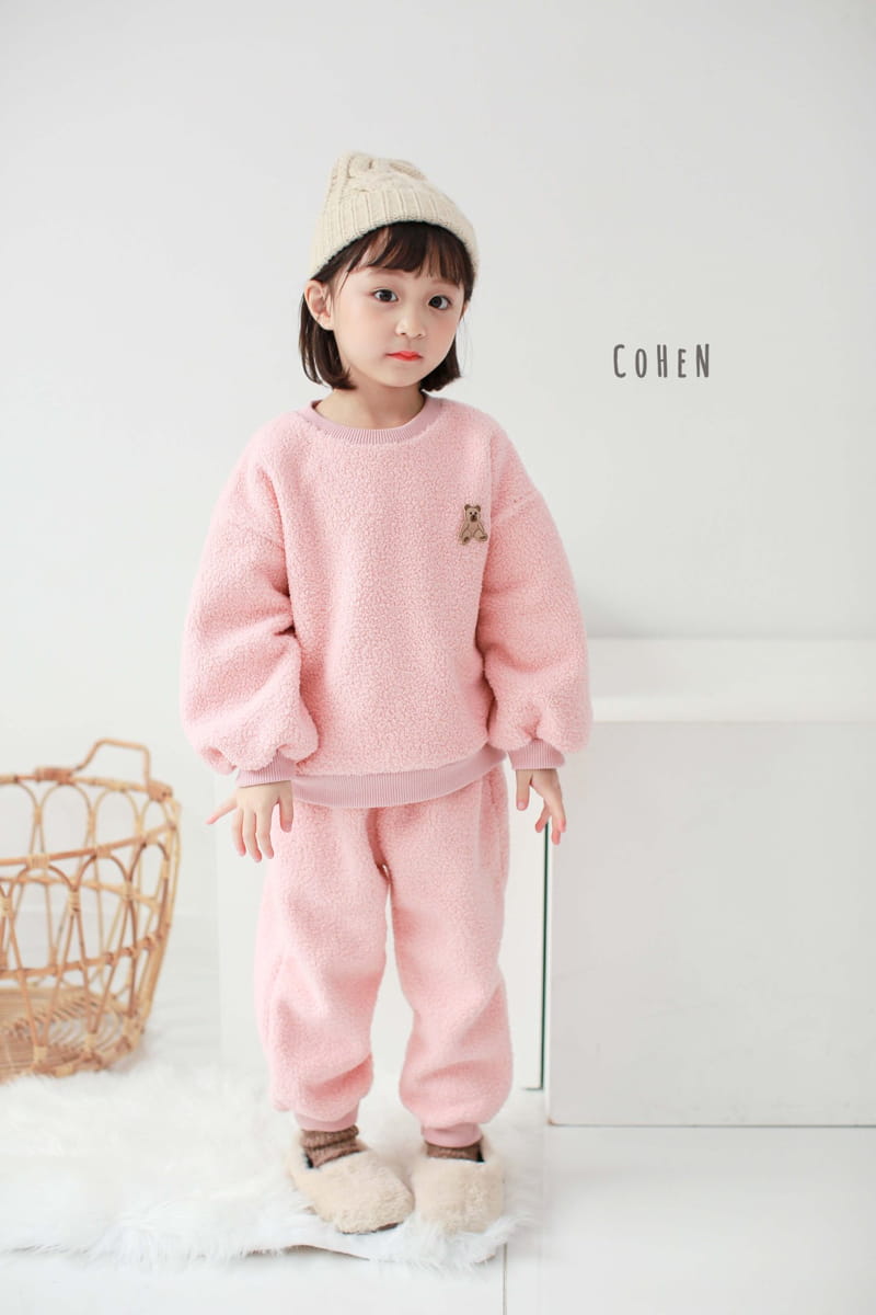 COHEN - Korean Children Fashion - #Kfashion4kids - Bear Top Bottom Set - 6