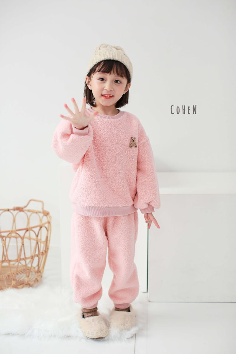 COHEN - Korean Children Fashion - #Kfashion4kids - Bear Top Bottom Set - 8