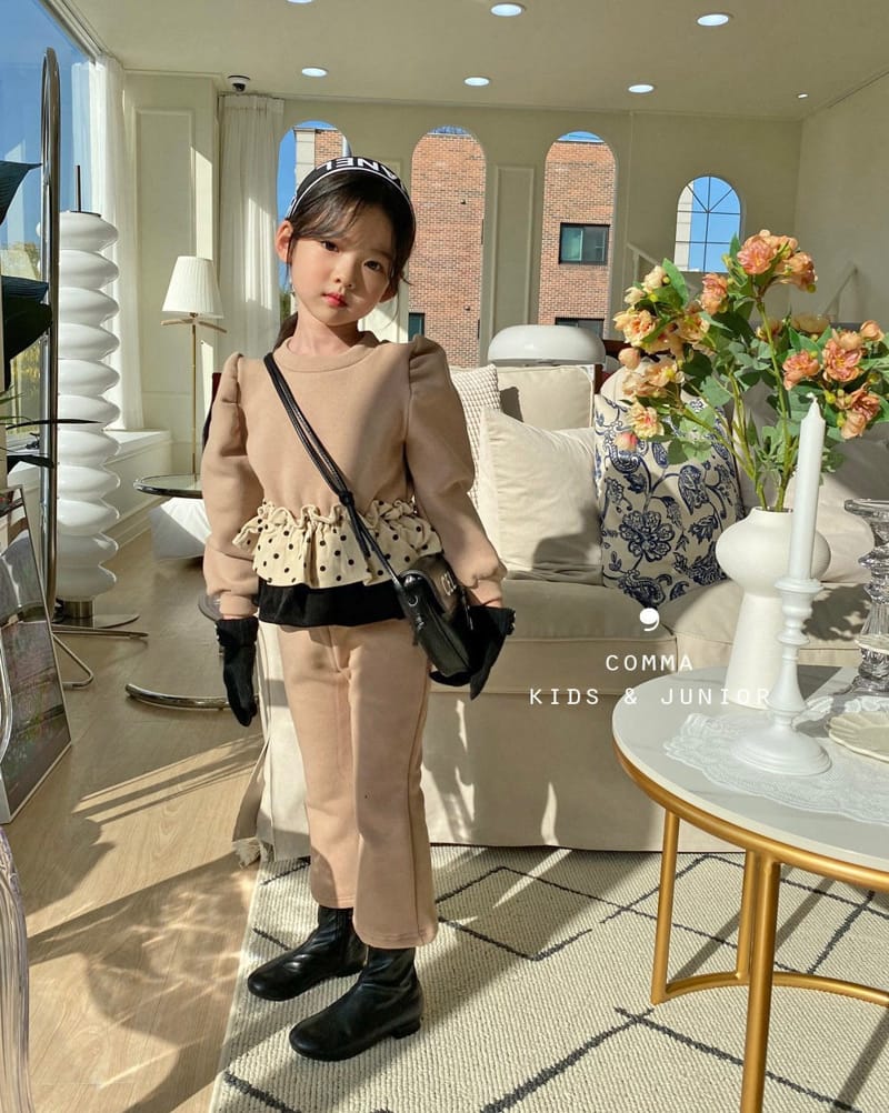 COMMA - Korean Children Fashion - #Kfashion4kids - Choucream Top Bottom Set - 12