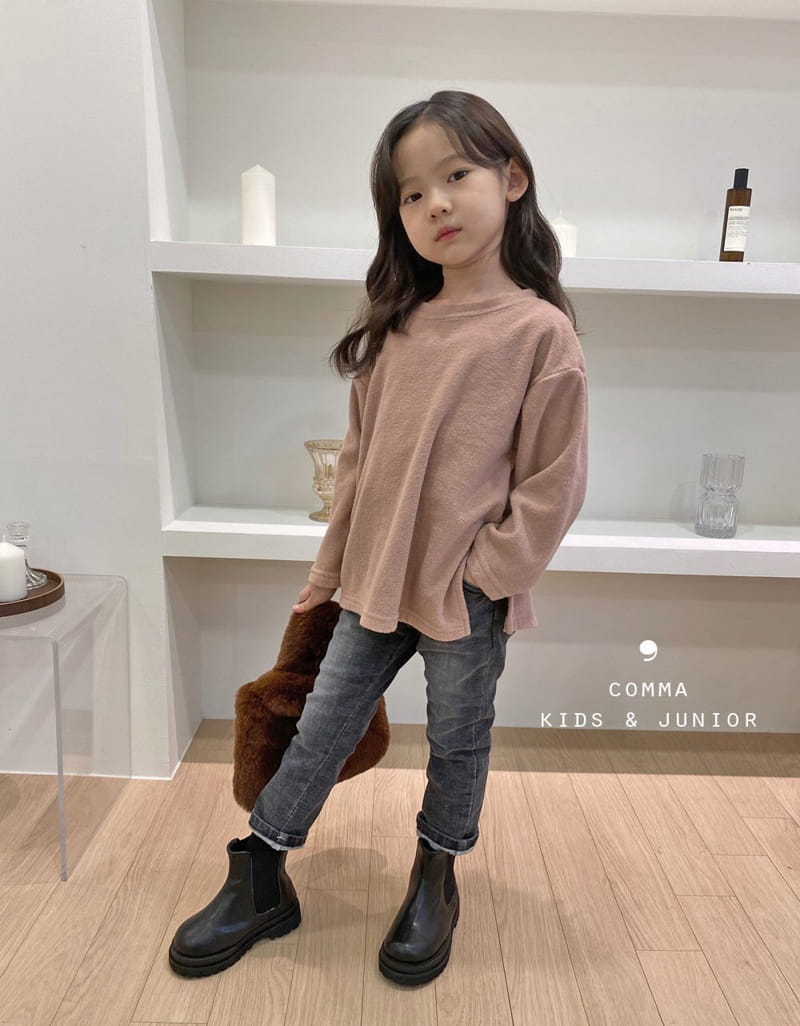 COMMA - Korean Children Fashion - #Kfashion4kids - Tery Slit Tee
