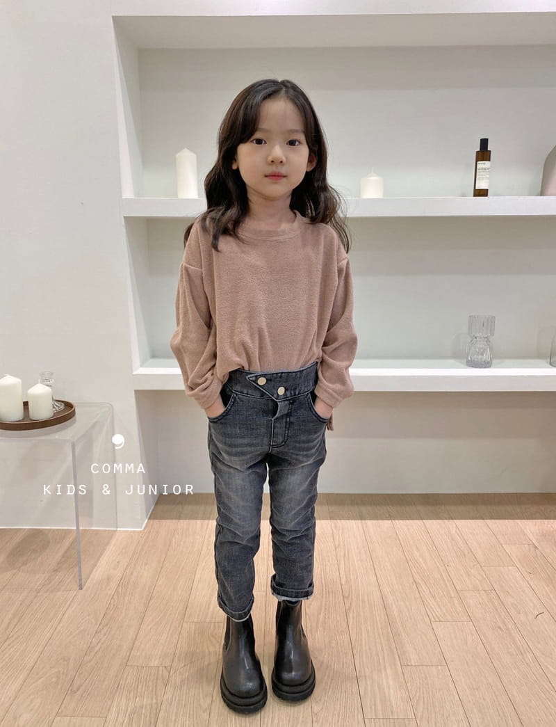 COMMA - Korean Children Fashion - #Kfashion4kids - Tery Slit Tee - 5