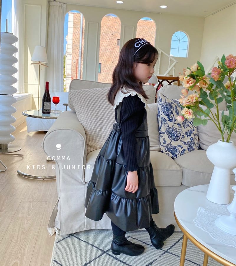 COMMA - Korean Children Fashion - #Kfashion4kids - Leather One-piece - 2