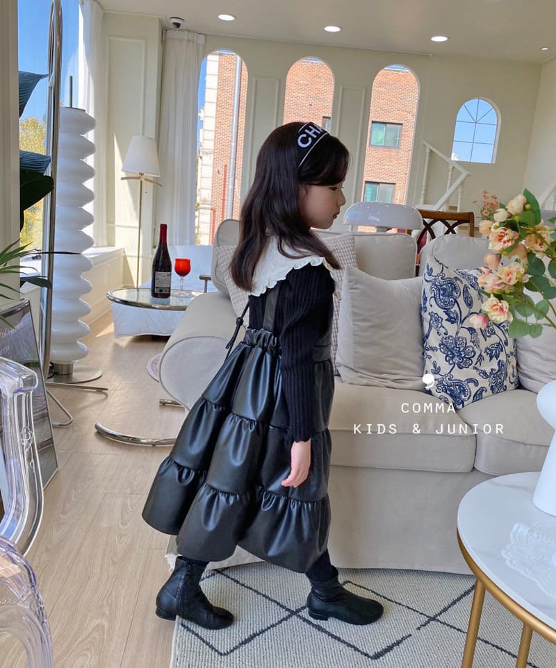 COMMA - Korean Children Fashion - #Kfashion4kids - Leather One-piece - 3