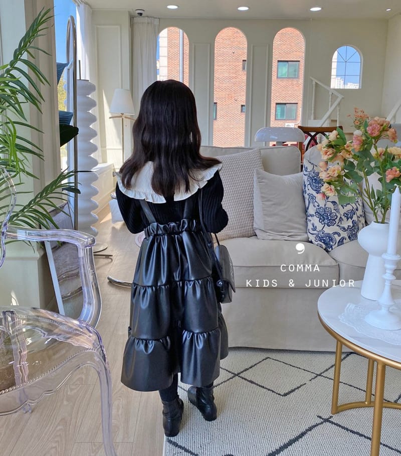 COMMA - Korean Children Fashion - #Kfashion4kids - Leather One-piece - 5