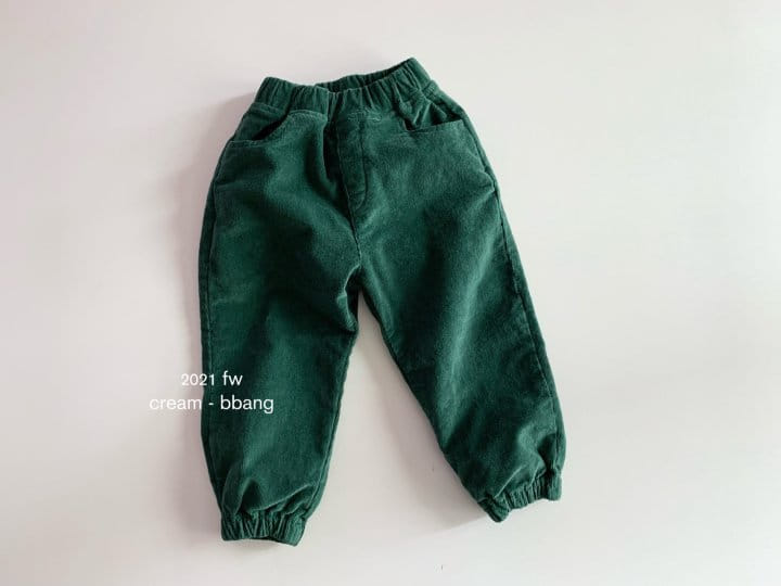 CREAM BBANG - Korean Children Fashion - #Kfashion4kids - Fleece Rib Jogger Pants
