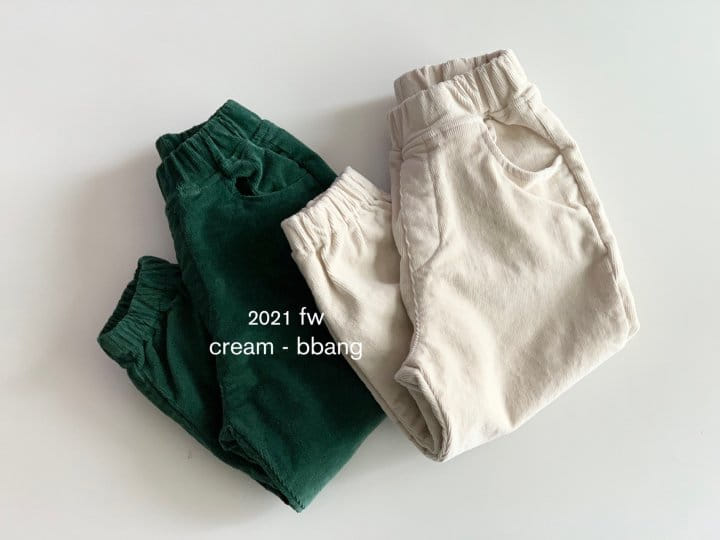 CREAM BBANG - Korean Children Fashion - #Kfashion4kids - Fleece Rib Jogger Pants - 11