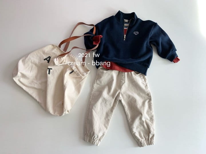 CREAM BBANG - Korean Children Fashion - #Kfashion4kids - Fleece Rib Jogger Pants - 3