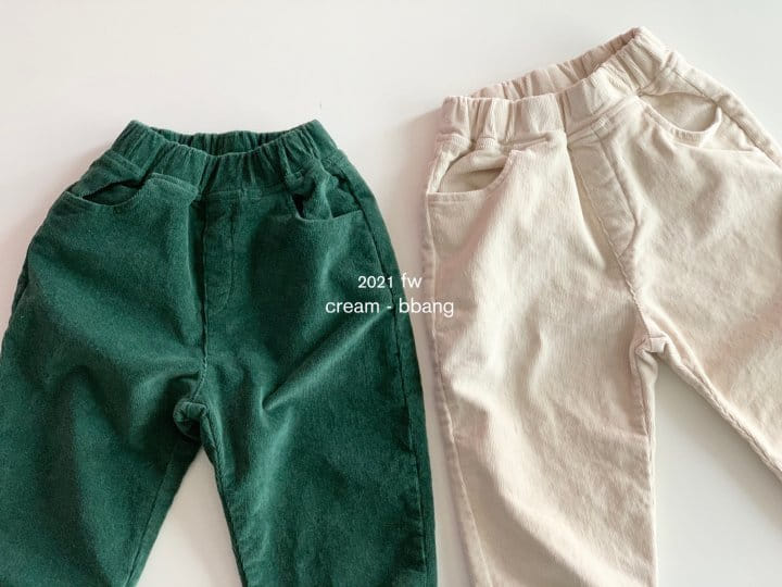 CREAM BBANG - Korean Children Fashion - #Kfashion4kids - Fleece Rib Jogger Pants - 6