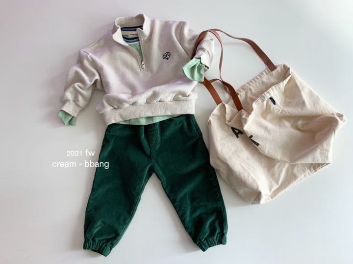 CREAM BBANG - Korean Children Fashion - #Kfashion4kids - Fleece Rib Jogger Pants - 7