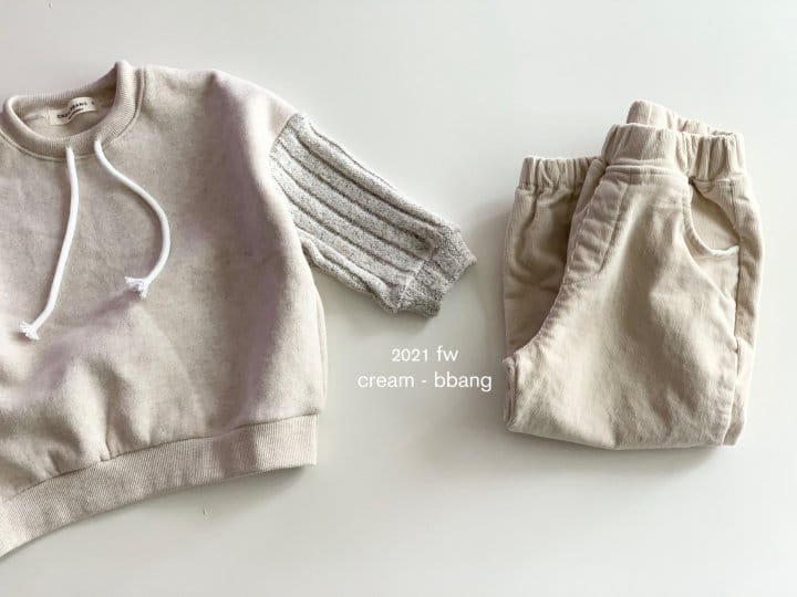 CREAM BBANG - Korean Children Fashion - #Kfashion4kids - Fleece Rib Jogger Pants - 8