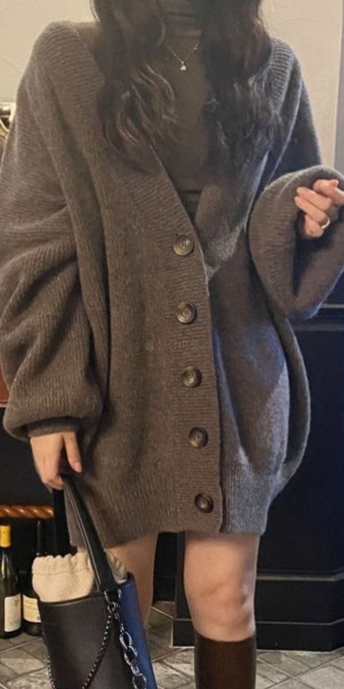 CREPAS - Korean Children Fashion - #Kfashion4kids - Lamp Wide V Cardigan - 3