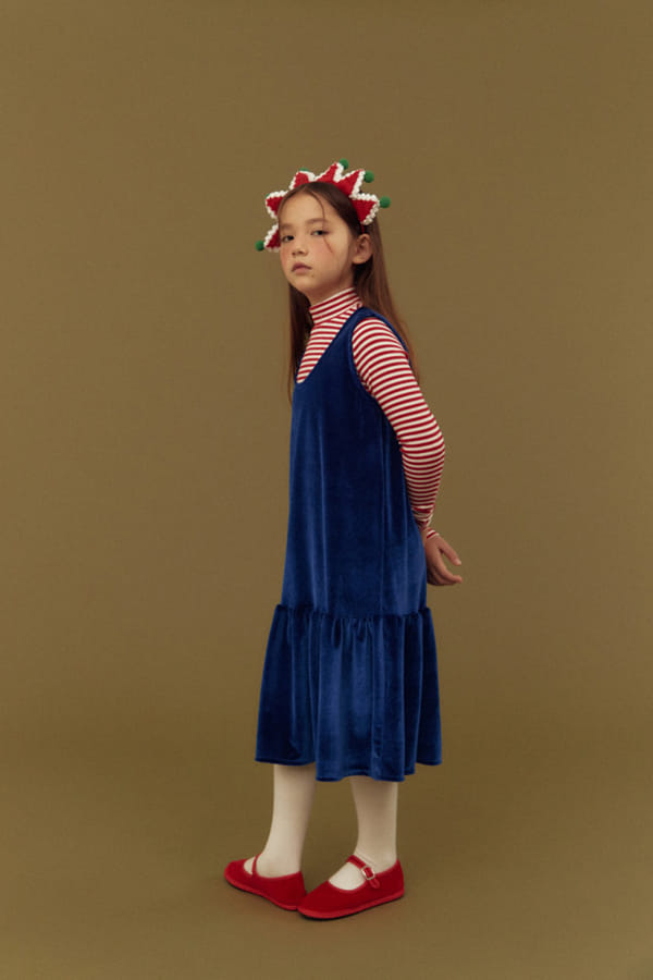 DALKOMHAI - Korean Children Fashion - #Kfashion4kids - Velvet One-piece - 4