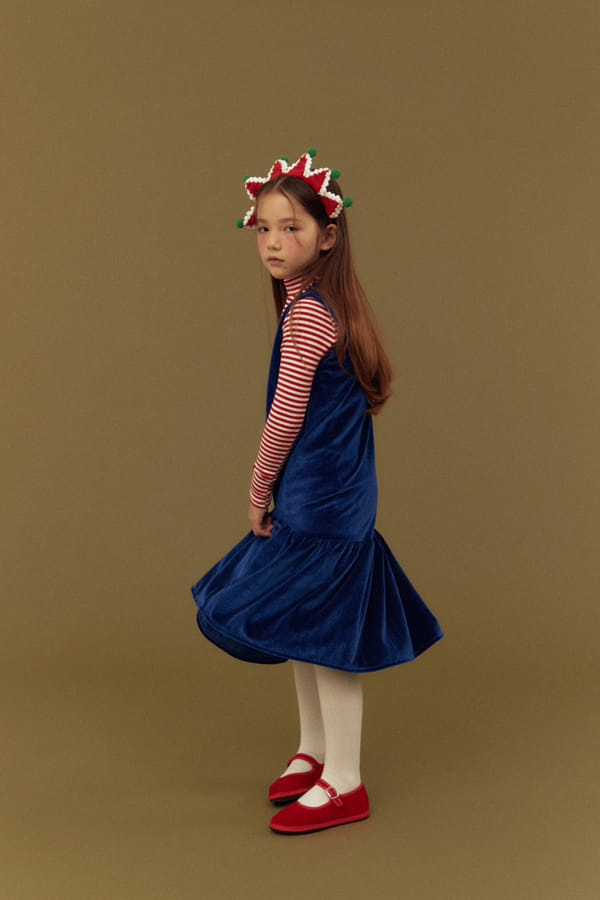 DALKOMHAI - Korean Children Fashion - #Kfashion4kids - Velvet One-piece - 6