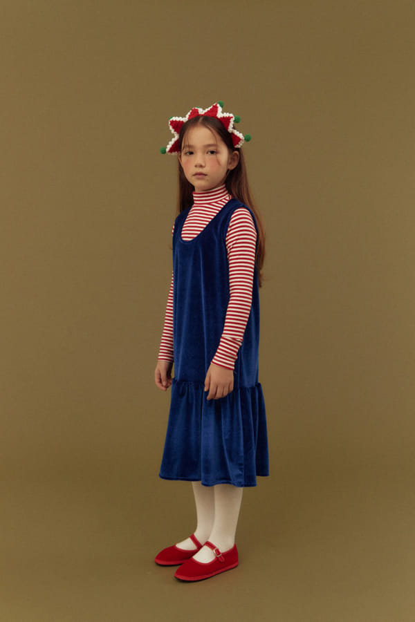 DALKOMHAI - Korean Children Fashion - #Kfashion4kids - Velvet One-piece - 7