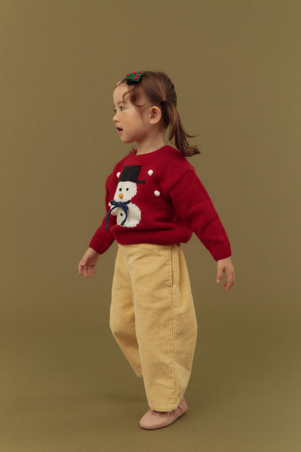DALKOMHAI - Korean Children Fashion - #Kfashion4kids - Snowman Knit Tee