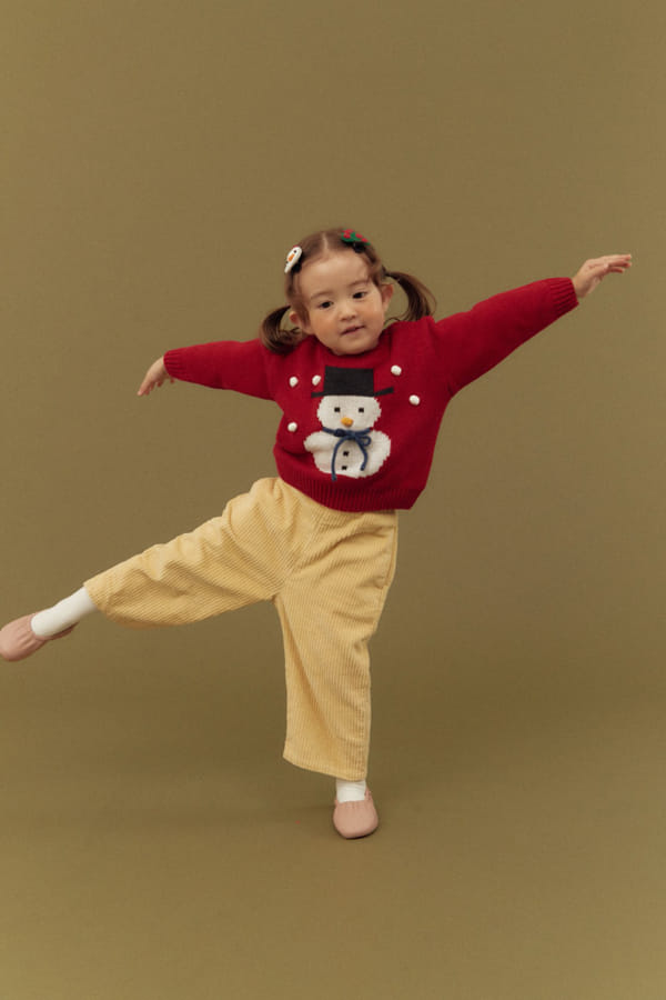 DALKOMHAI - Korean Children Fashion - #Kfashion4kids - Snowman Knit Tee - 2