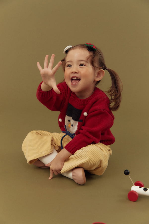 DALKOMHAI - Korean Children Fashion - #Kfashion4kids - Snowman Knit Tee - 3